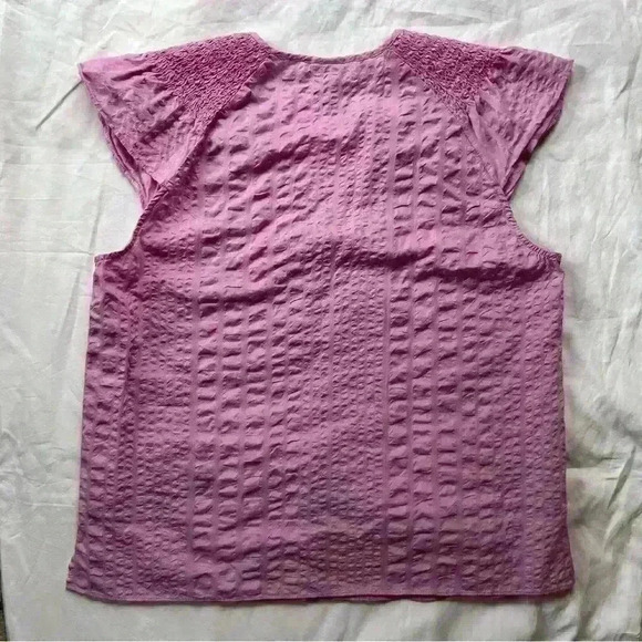 Baum Und Pferdgarten Mellony Ruffle Sleeve Orchid/Pink Blouse Size M - Picture 9 of 9